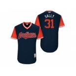 Men's 2017 Little League World Series Indians Danny Salazar #31 Sally Navy Jerse