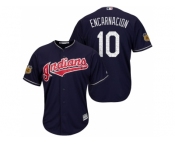 Men's Cleveland Indians #10 Edwin Encarnacion 2017 Spring Training Cool Base Stitched MLB Jersey