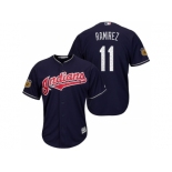 Men's Cleveland Indians #11 Jose Ramirez 2017 Spring Training Cool Base Stitched MLB Jersey