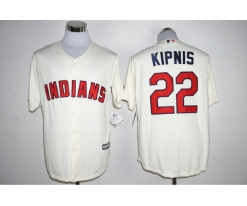 Men's Cleveland Indians #22 Jason Kipnis Majestic Cream Official Cool Base Player Jersey