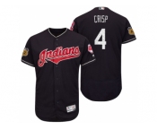 Men's Cleveland Indians #4 Coco Crisp 2017 Spring Training Flex Base Authentic Collection Stitched Baseball Jersey