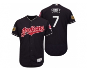 Men's Cleveland Indians #7 Yan Gomes 2017 Spring Training Flex Base Authentic Collection Stitched Baseball Jersey