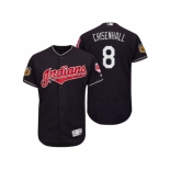 Men's Cleveland Indians #8 Lonnie Chisenhall 2017 Spring Training Flex Base Jersey