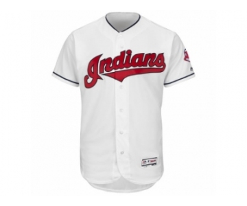 Men's Cleveland Indians Majestic Balnk White Flexbase Authentic Collection Team Jersey