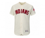 Men's Cleveland Indians Majestic Blank Cream Flexbase Authentic Collection Team Jersey