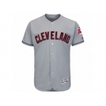 Men's Cleveland Indians Majestic Blank Gray Flexbase Authentic Collection Team Jersey