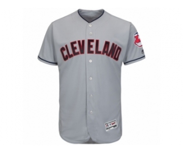 Men's Cleveland Indians Majestic Blank Gray Flexbase Authentic Collection Team Jersey