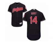 Men's Majestic Cleveland Indians #14 Larry Doby Navy Blue Flexbase Authentic Collection MLB Jersey