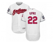 Men's Majestic Cleveland Indians #22 Jason Kipnis White 2016 World Series Bound Flexbase Authentic Collection MLB Jersey