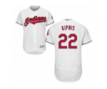 Men's Majestic Cleveland Indians #22 Jason Kipnis White Flexbase Authentic Collection MLB Jersey