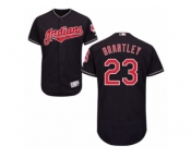 Men's Majestic Cleveland Indians #23 Michael Brantley Navy Blue Flexbase Authentic Collection MLB Jersey