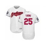 Men's Majestic Cleveland Indians #25 Jim Thome White 2016 World Series Bound Flexbase Authentic Collection MLB Jersey