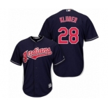 Men's Majestic Cleveland Indians #28 Corey Kluber Authentic Navy Blue Alternate Cool Base MLB Jersey