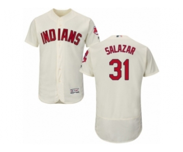 Men's Majestic Cleveland Indians #31 Danny Salazar Cream Flexbase Authentic Collection MLB Jersey
