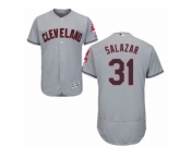 Men's Majestic Cleveland Indians #31 Danny Salazar Grey Flexbase Authentic Collection MLB Jersey