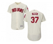 Men's Majestic Cleveland Indians #37 Cody Allen Cream Flexbase Authentic Collection MLB Jersey