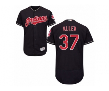 Men's Majestic Cleveland Indians #37 Cody Allen Navy Blue Flexbase Authentic Collection MLB Jersey