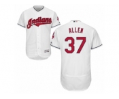 Men's Majestic Cleveland Indians #37 Cody Allen White Flexbase Authentic Collection MLB Jersey