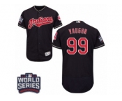 Men's Majestic Cleveland Indians #99 Ricky Vaughn Navy Blue 2016 World Series Bound Flexbase Authentic Collection MLB Jersey