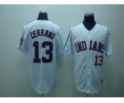 mlb cleveland indians #13 cerrano white