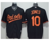 Baltimore Orioles #10 Adam Jones Black New Cool Base Stitched Baseball Jersey