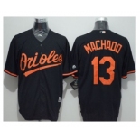 Baltimore Orioles #13 Manny Machado Black New Cool Base Stitched Baseball Jersey