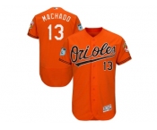 Baltimore Orioles #13 Manny Machado Orange 2017 Spring Training Flexbase Authentic Collection Stitched Baseball Jersey