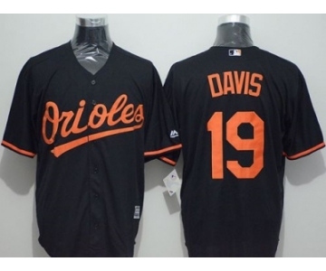 Baltimore Orioles #19 Chris Davis Black New Cool Base Stitched Baseball Jersey