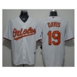 Baltimore Orioles #19 Chris Davis White New Cool Base Stitched Baseball Jersey