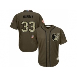 Baltimore Orioles #33 Eddie Murray Green Salute to Service Stitched Baseball Jersey