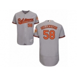 Baltimore Orioles #58 Jeremy Hellickson Grey Flexbase Authentic Collection MLB Jersey