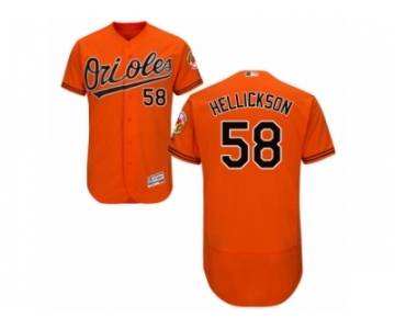 Baltimore Orioles #58 Jeremy Hellickson Orange Flexbase Authentic Collection MLB Jersey