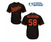 Baltimore Orioles #58 Jeremy Hellickson Replica Black Alternate Cool Base MLB Jersey