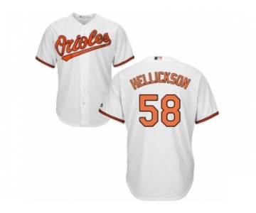 Baltimore Orioles #58 Jeremy Hellickson Replica White Home Cool Base MLB Jersey