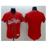 Baltimore Orioles Blank Red Flexbase Authentic Collection Los Rojos Stitched Baseball Jersey