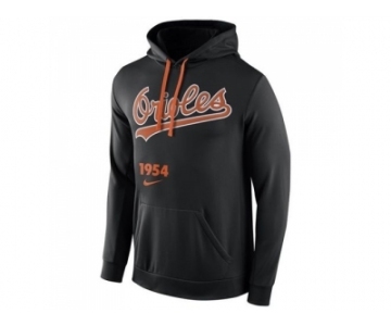 Baltimore Orioles Nike Cooperstown Performance Pullover Black MLB Hoodie