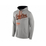 Baltimore Orioles Nike Cooperstown Performance Pullover Gray MLB Hoodie