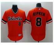 MLB Men Baltimore Orioles #8 Cal Ripken Orange Flexbase Authentic Collection Cooperstown Stitched Baseball Jersey