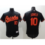 Men Baltimore Orioles #10 Adam Jones Majestic black Flexbase Authentic Collection Player Jersey