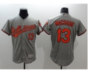 Men Baltimore Orioles #13 Manny Machado Majestic Gary Flexbase Authentic Collection Player Jersey