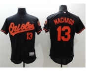 Men Baltimore Orioles #13 Manny Machado Majestic black Flexbase Authentic Collection Player Jersey