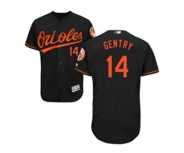 Men Baltimore Orioles #14 Craig Gentry Black Flexbase Authentic Collection Stitched MLB Jersey