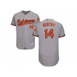 Men Baltimore Orioles #14 Craig Gentry Grey Flexbase Authentic Collection Stitched MLB Jersey