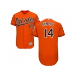 Men Baltimore Orioles #14 Craig Gentry Orange Flexbase Authentic Collection Stitched MLB Jersey