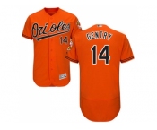 Men Baltimore Orioles #14 Craig Gentry Orange Flexbase Authentic Collection Stitched MLB Jersey