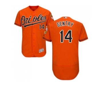 Men Baltimore Orioles #14 Craig Gentry Orange Flexbase Authentic Collection Stitched MLB Jersey