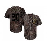 Men Baltimore Orioles #20 Frank Robinson Camo Realtree Collection Cool Base Stitched MLB Jersey