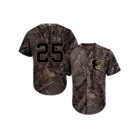 Men Baltimore Orioles #25 Anthony Santander Camo Realtree Collection Cool Base Stitched MLB Jersey