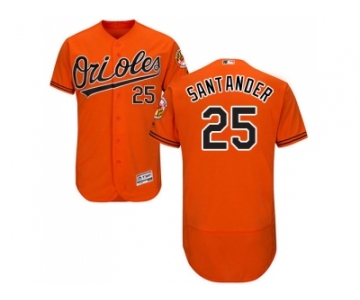 Men Baltimore Orioles #25 Anthony Santander Orange Flexbase Authentic Collection Stitched MLB Jersey