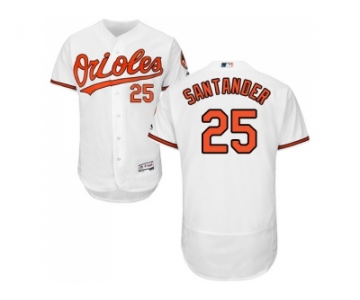 Men Baltimore Orioles #25 Anthony Santander White Flexbase Authentic Collection Stitched MLB Jersey